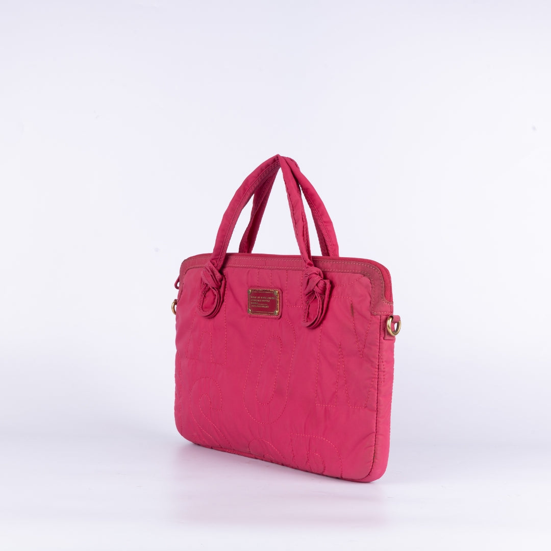 Marc Jacobs Fuchsia Nylon Pretty Laptop Bag