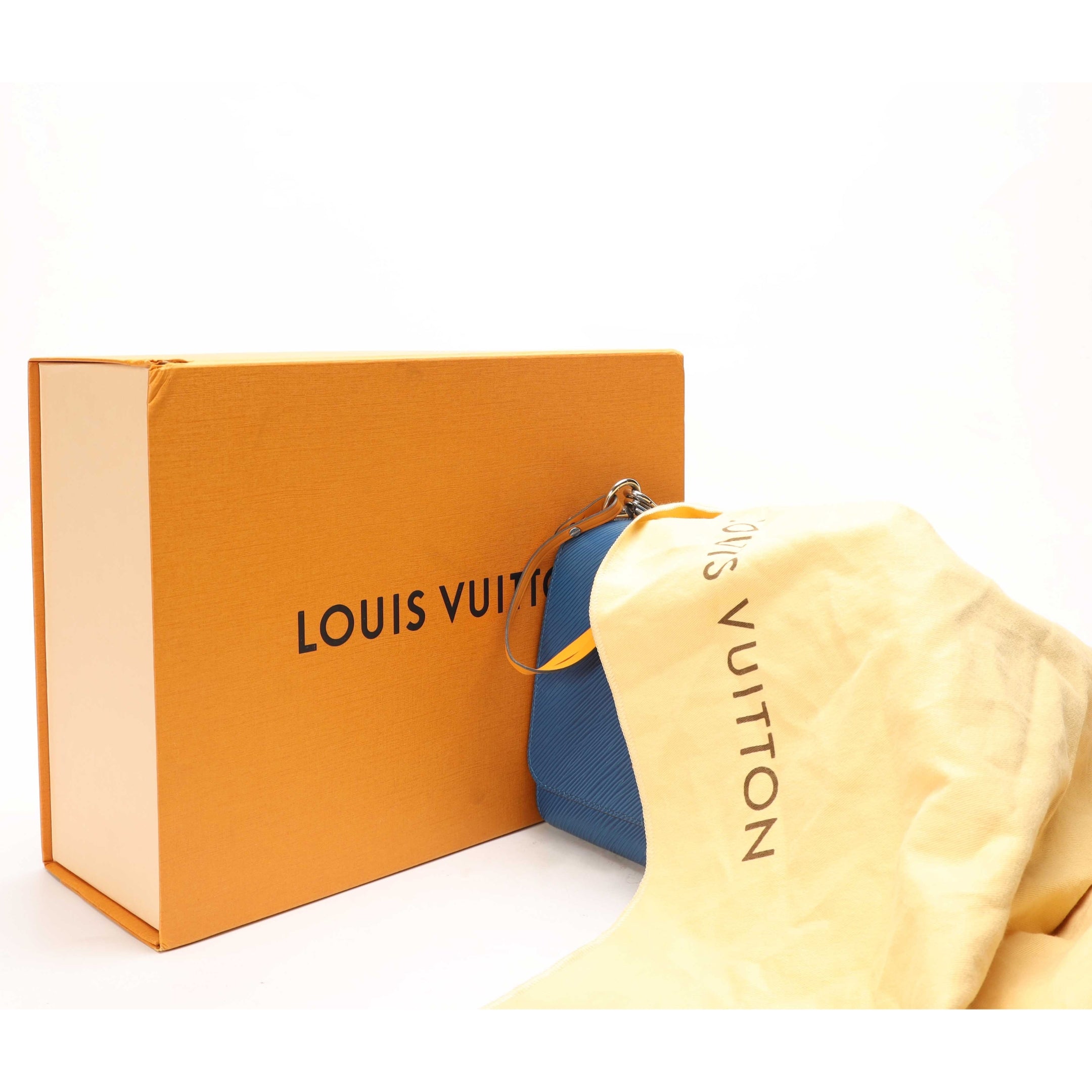Louis Vuitton Twist MM Epi Blue Shoulder Bag