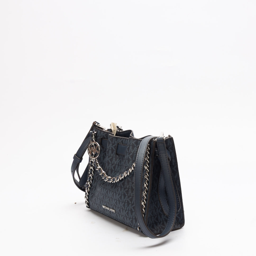Michael Kors Mina Signature Logo Chain Crossbody Bag