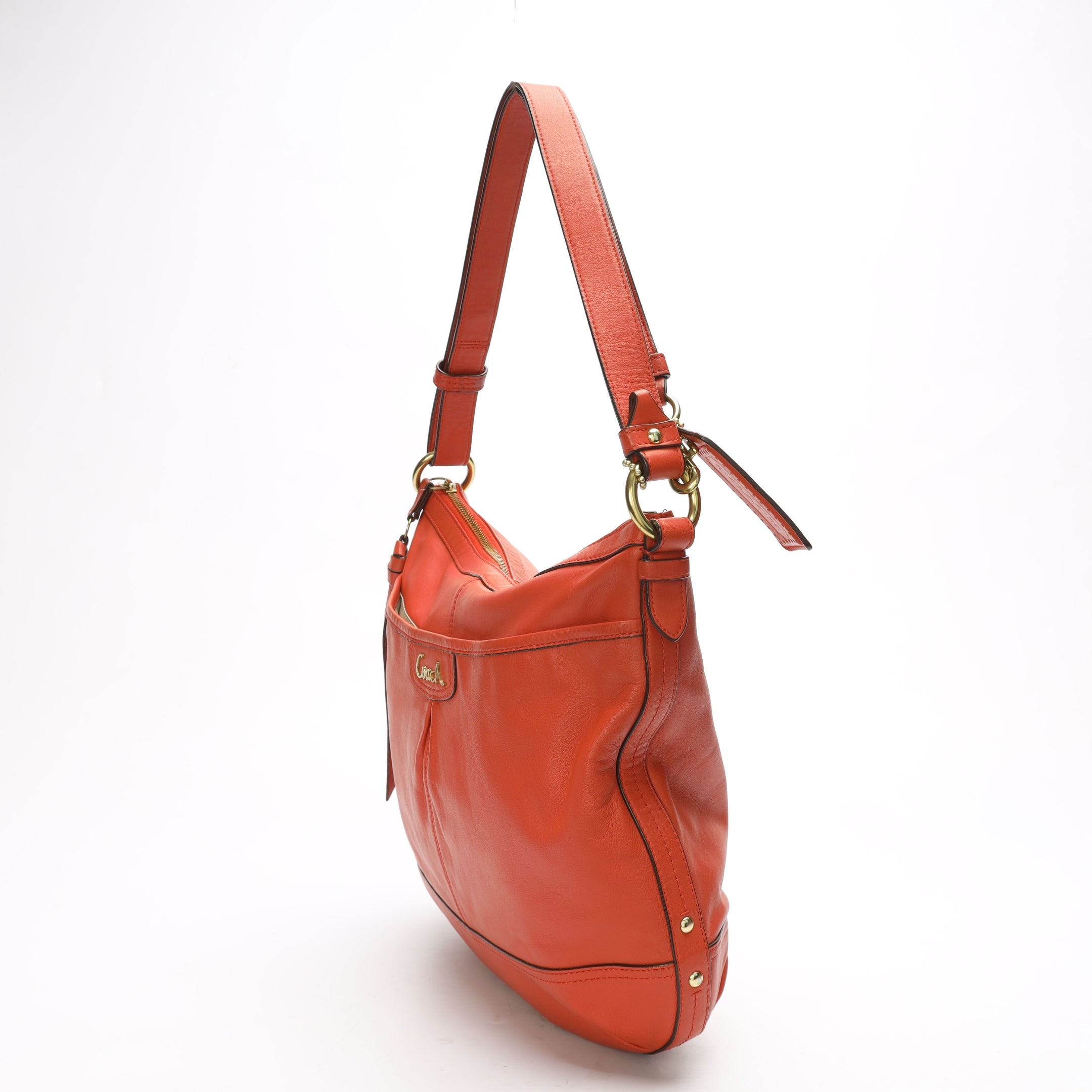 Coach Ashley Red Hobo Bag