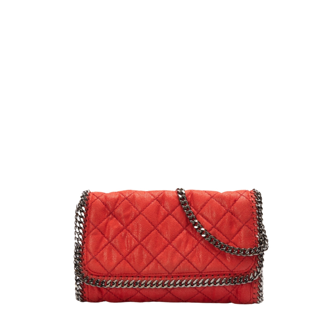 Stella McCartney Quilted Faux Leather Falabella Flap Bag