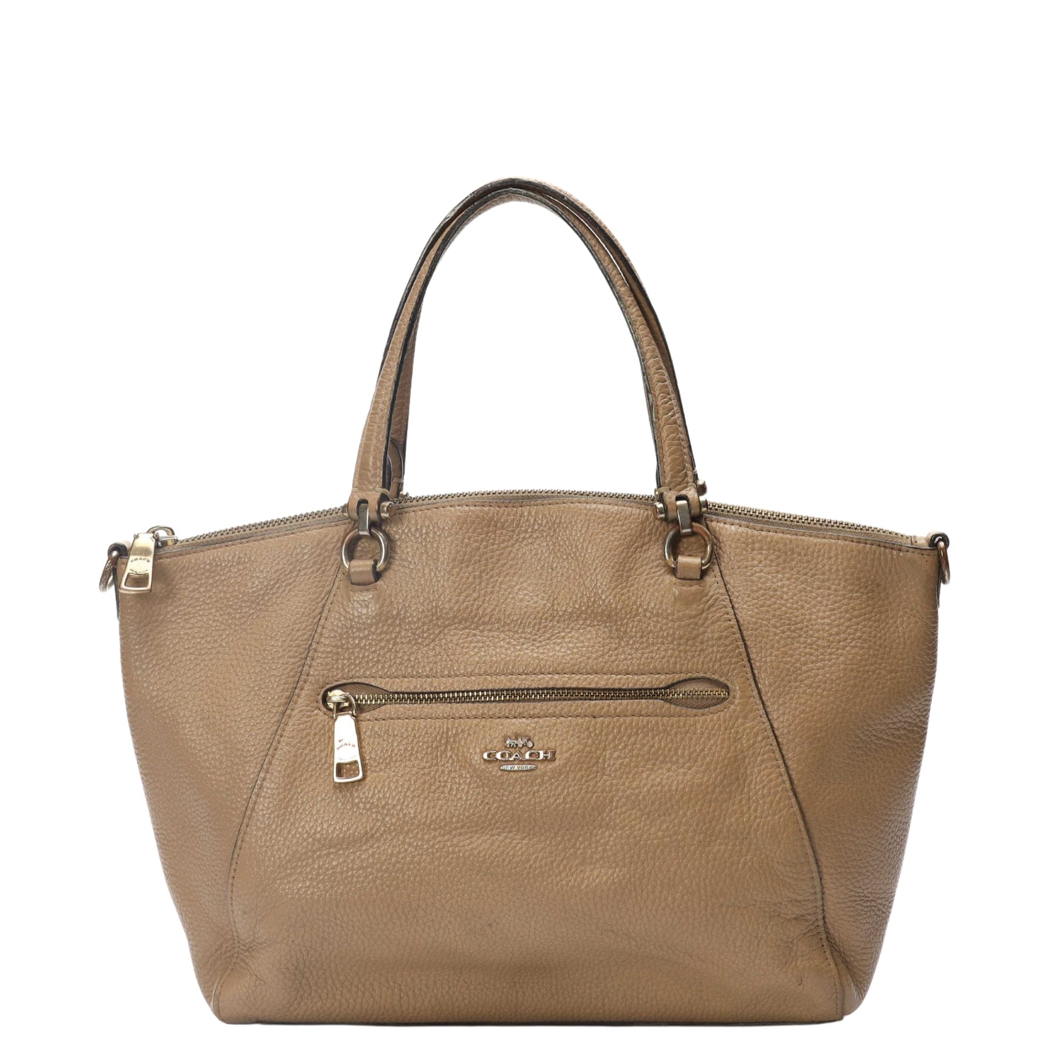 Coach Beige Prairie Satchel
