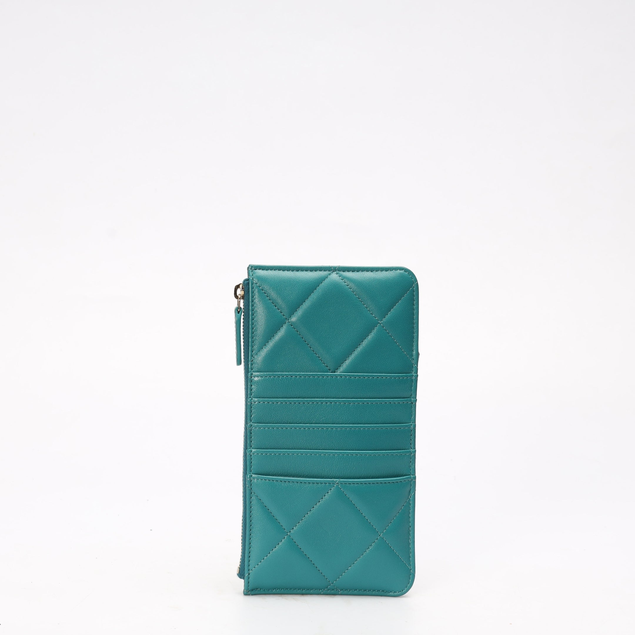 Chanel 19 Turquoise Phone and Card Holder