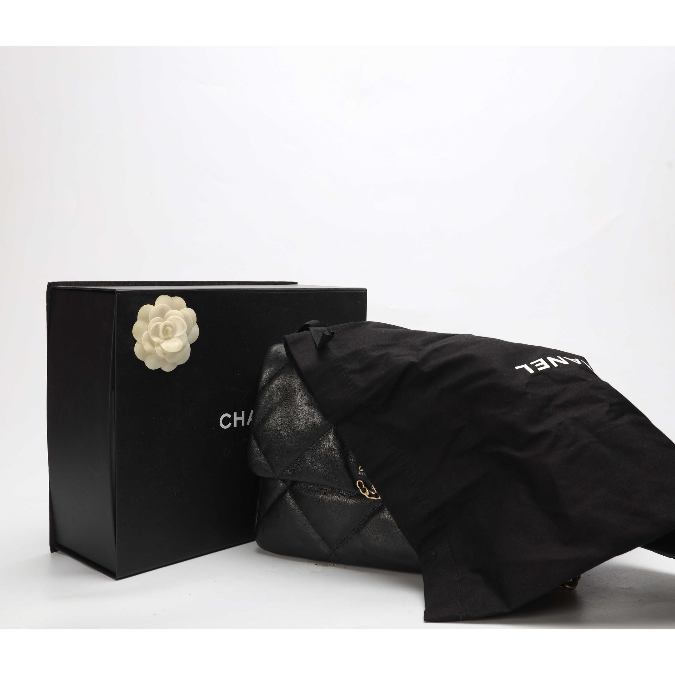 Chanel Lambskin Quilted Flap Black
