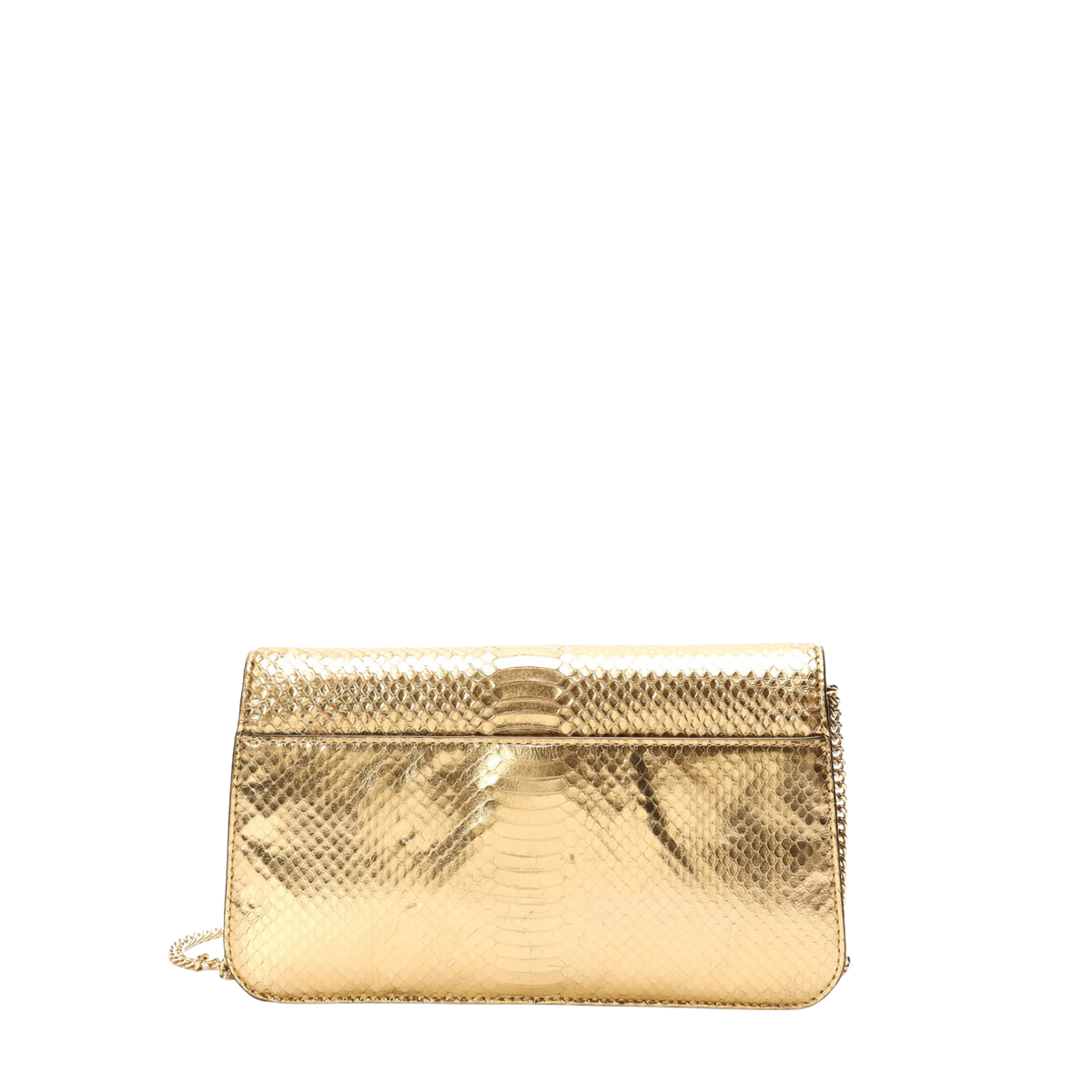 Michael Kors Mott Metallic Chain Clutch