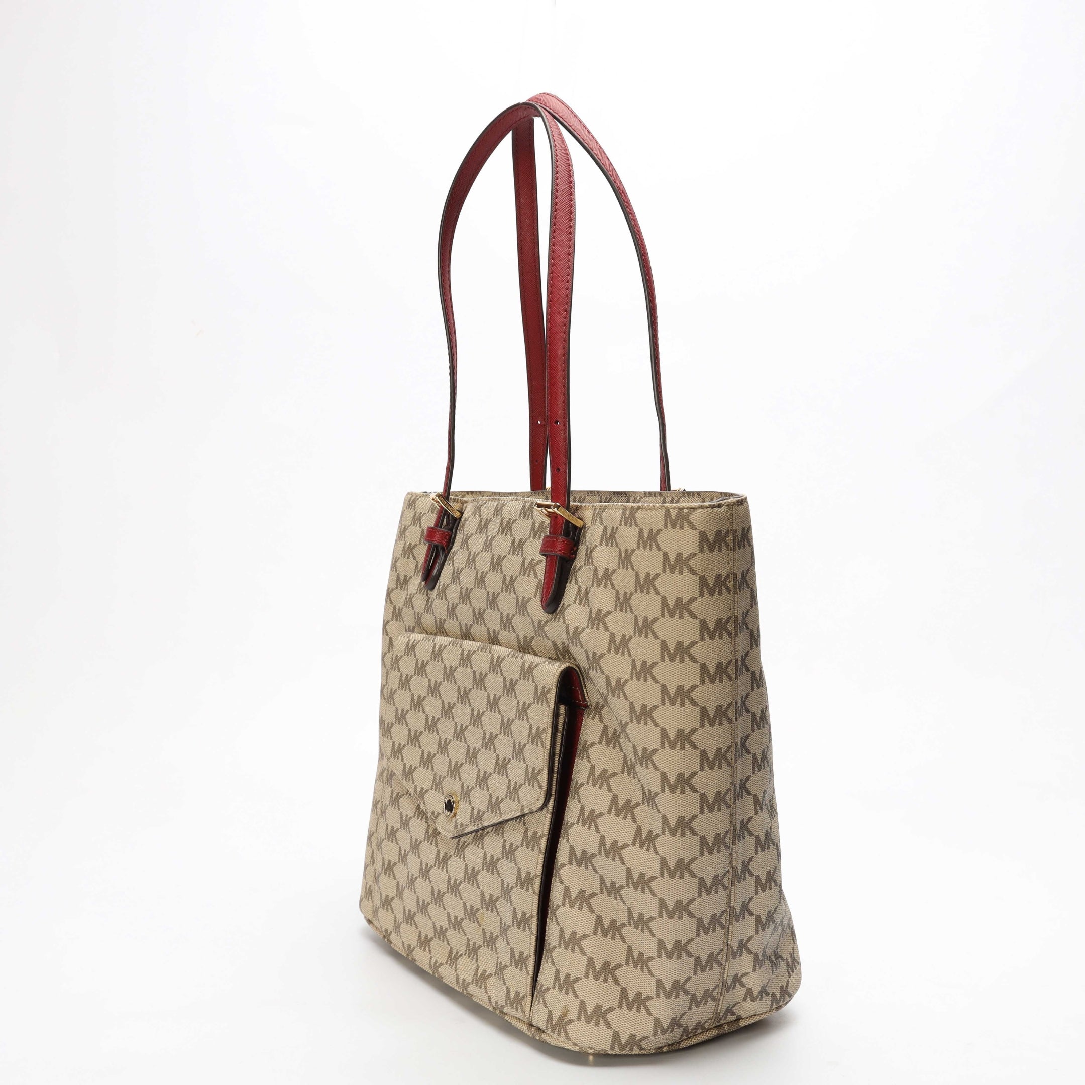 Michael Kors Jet Set Beige Pocket Tote