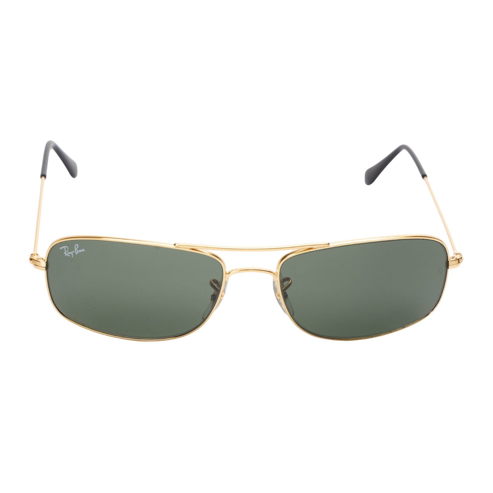 Ray Ban Green Rectangular Frame Sunglasses