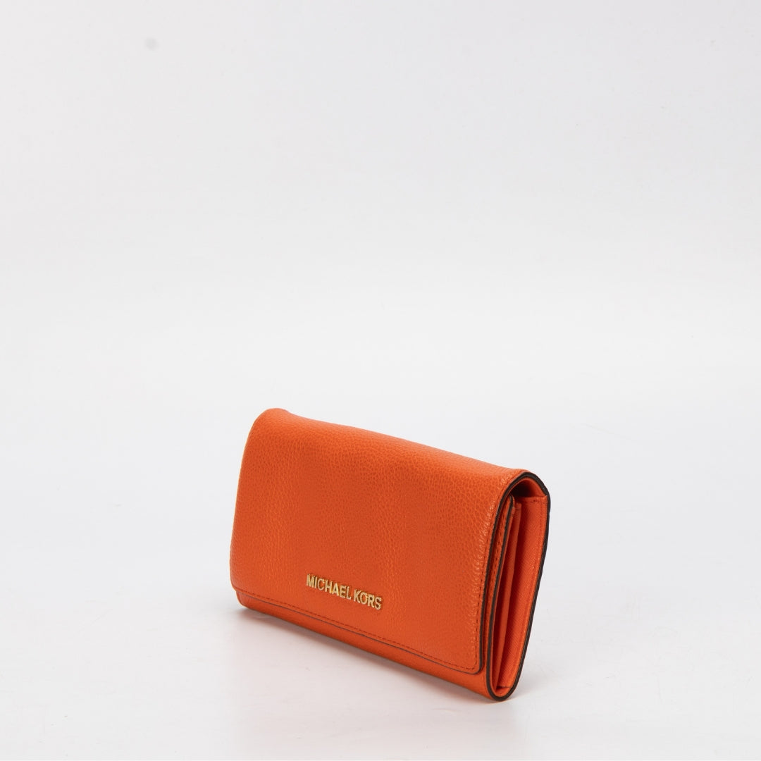 Michael Kors Orange Leather Wallet