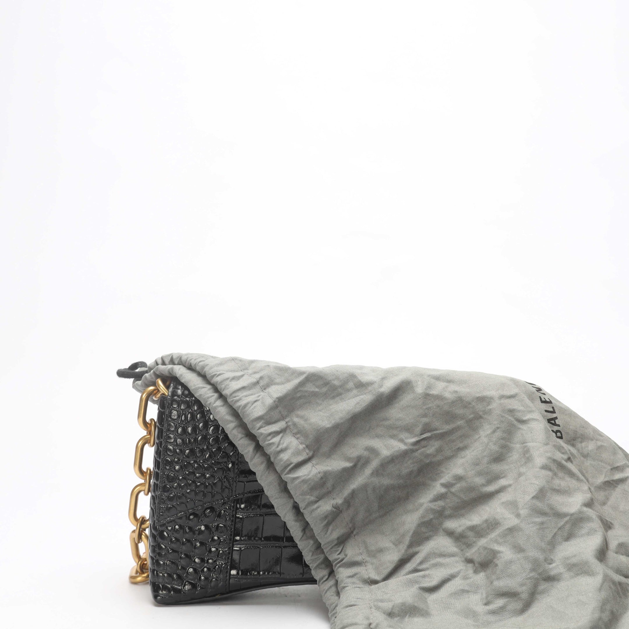 Balenciaga Downtown Black Chain Shoulder Bag