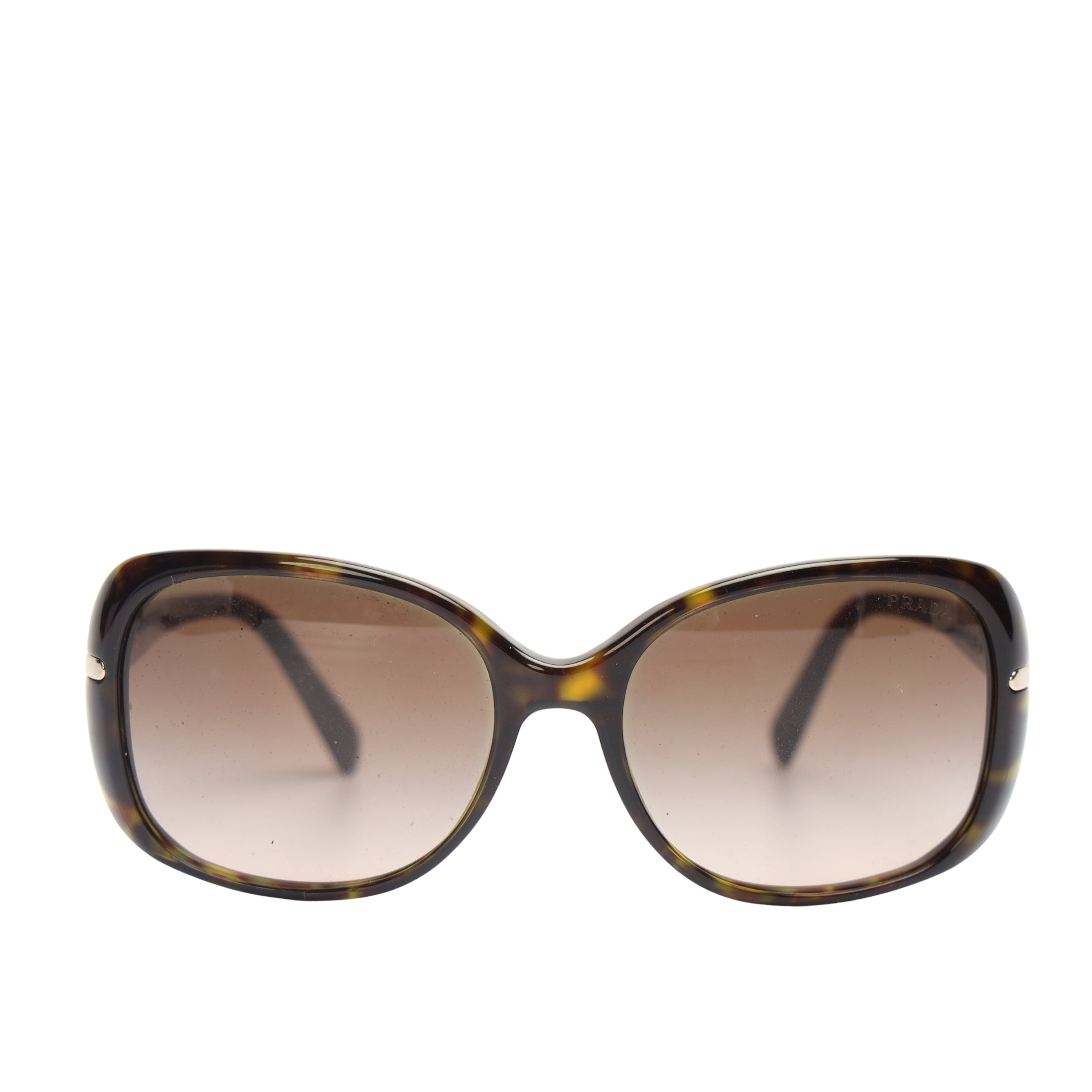 Prada Brown Havana Tortoise Full Rim Sunglasses