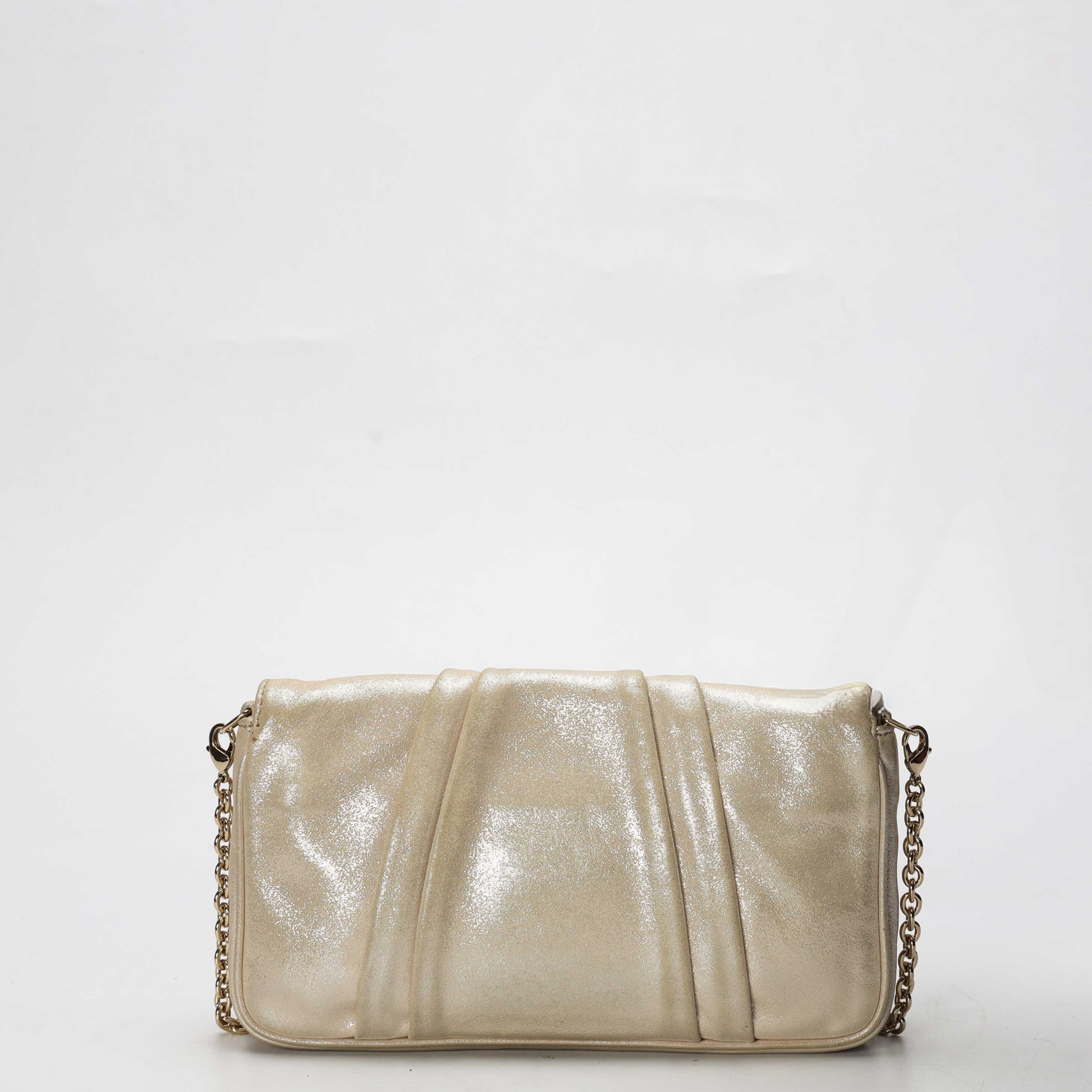 Fendi Shimmery Gold Mia Pochette Bag