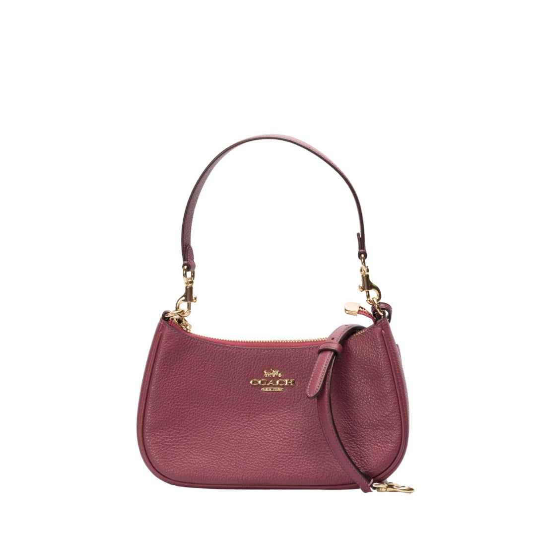 Coach Pink Signature Canvas Teri Shoulder Bag