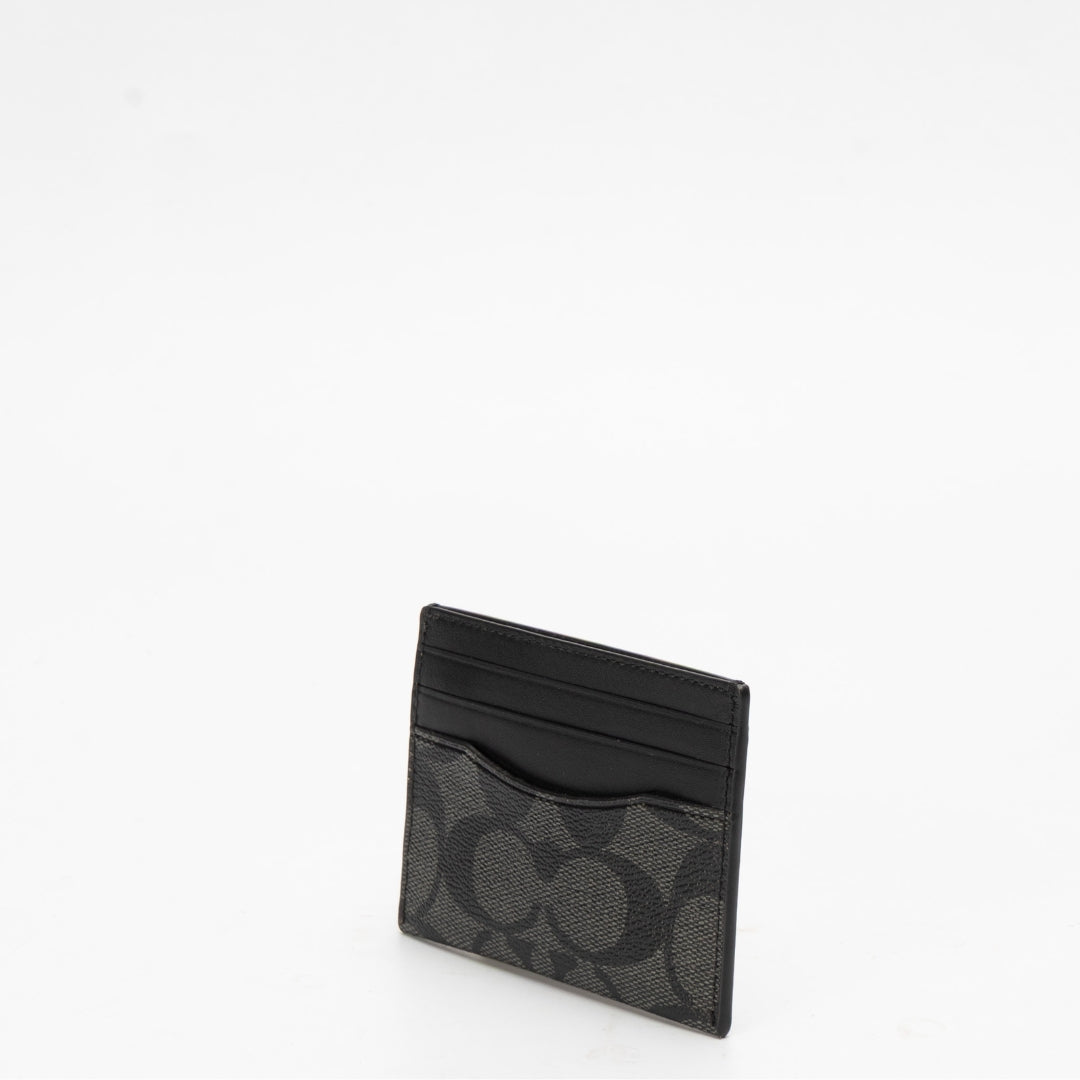 Coach Black Slim Id Card Case