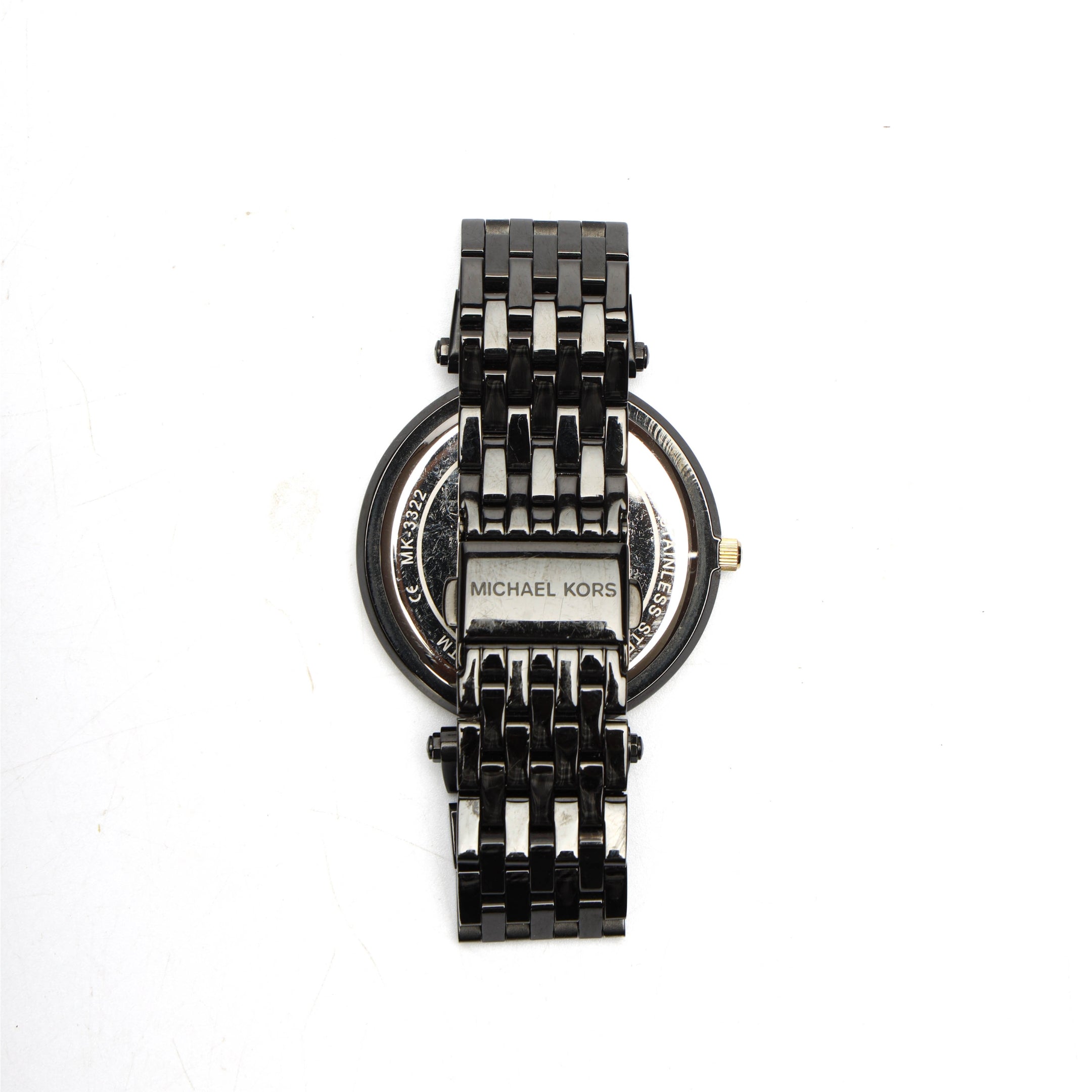 Michael Kors Darci Pavé Black-Tone Watch