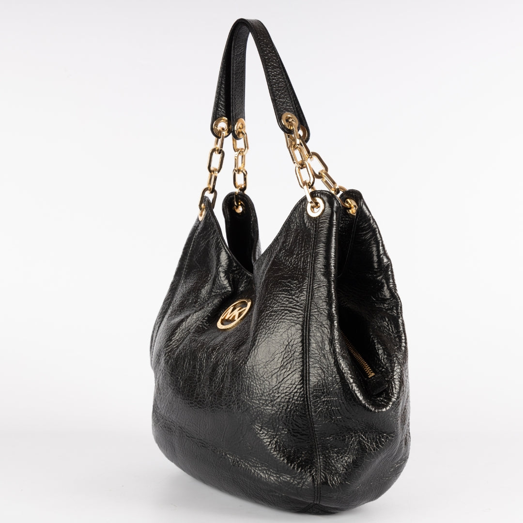 Michael Kors Textured Leather Hobo Bag