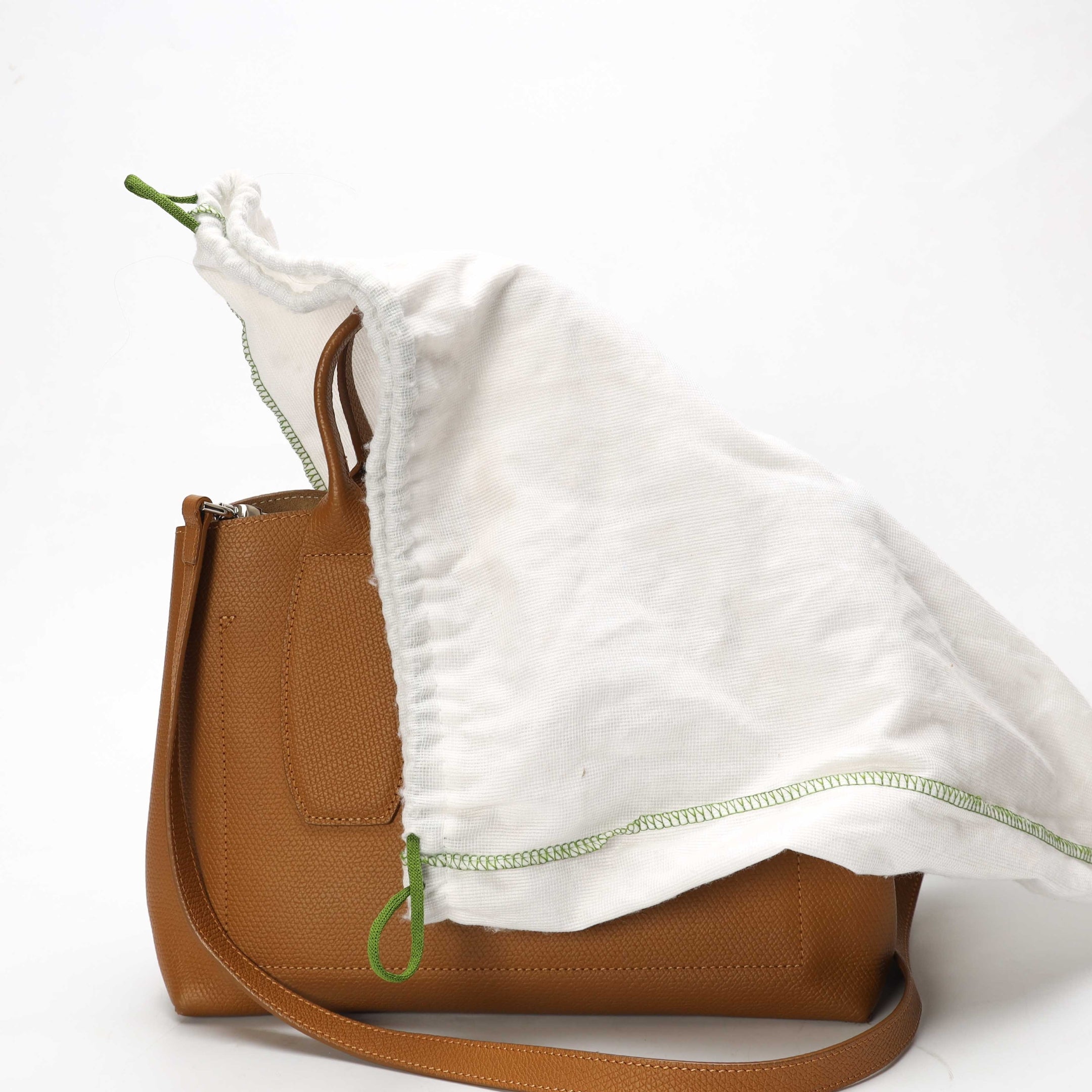 Longchamp Le Roseau Camel Large Satchel