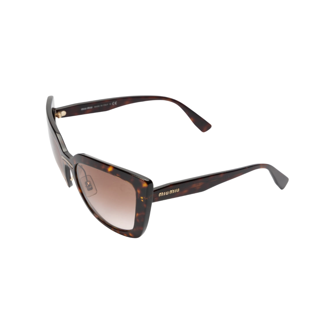 Miu Miu Women Brown Havana Sunglasses
