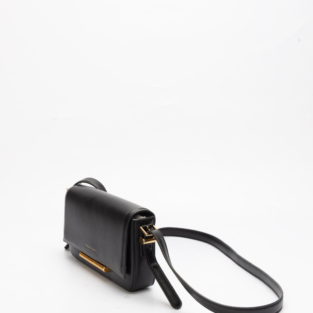 Charles & Keith Cesia Metallic Accent Sling Bag