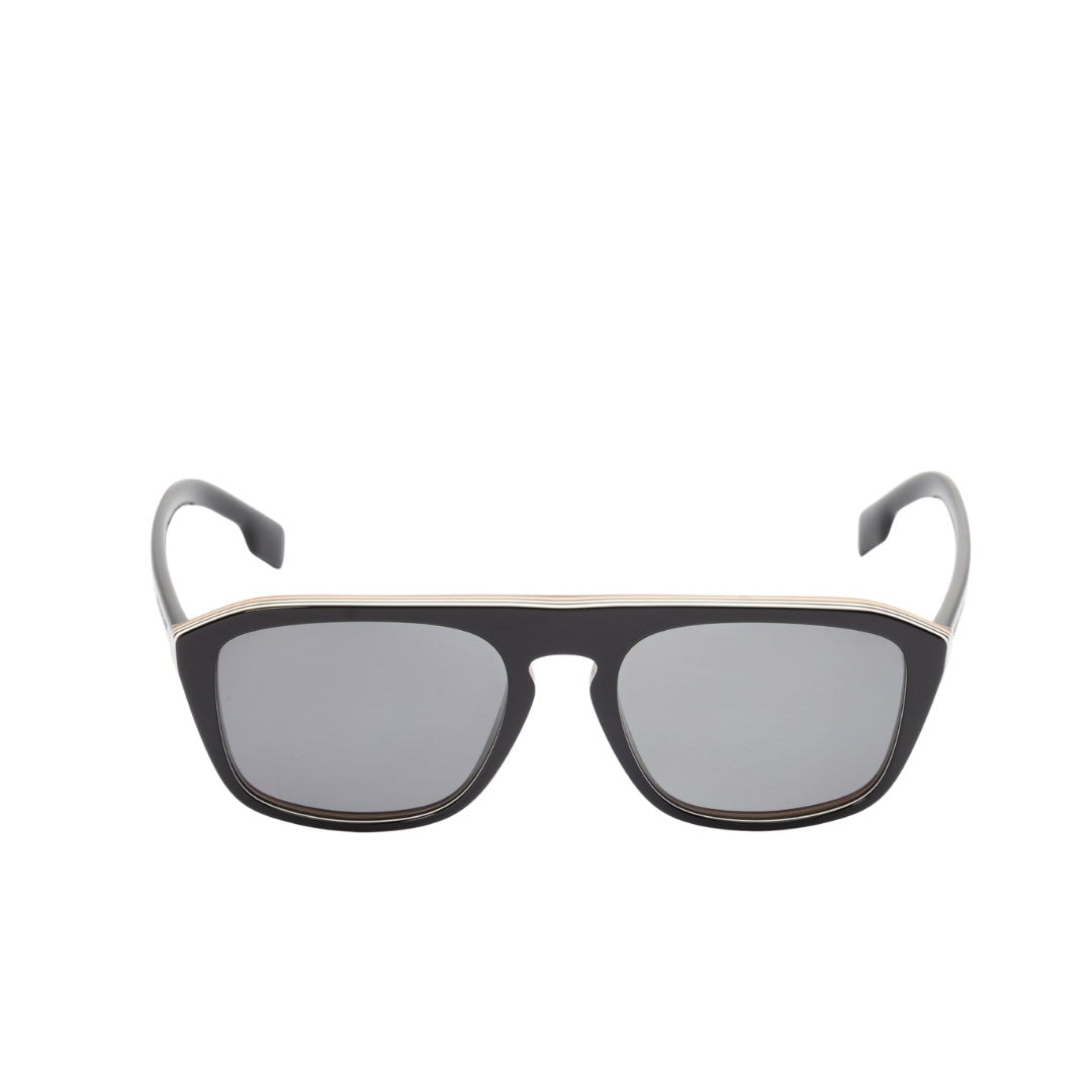Burberry Icon Stripe Square Frame Sunglasses