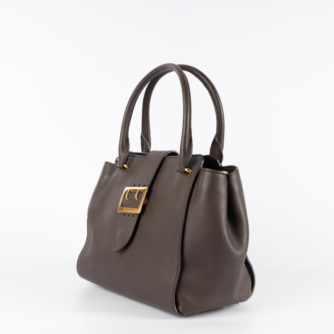 Burberry Buckle Leather Tote