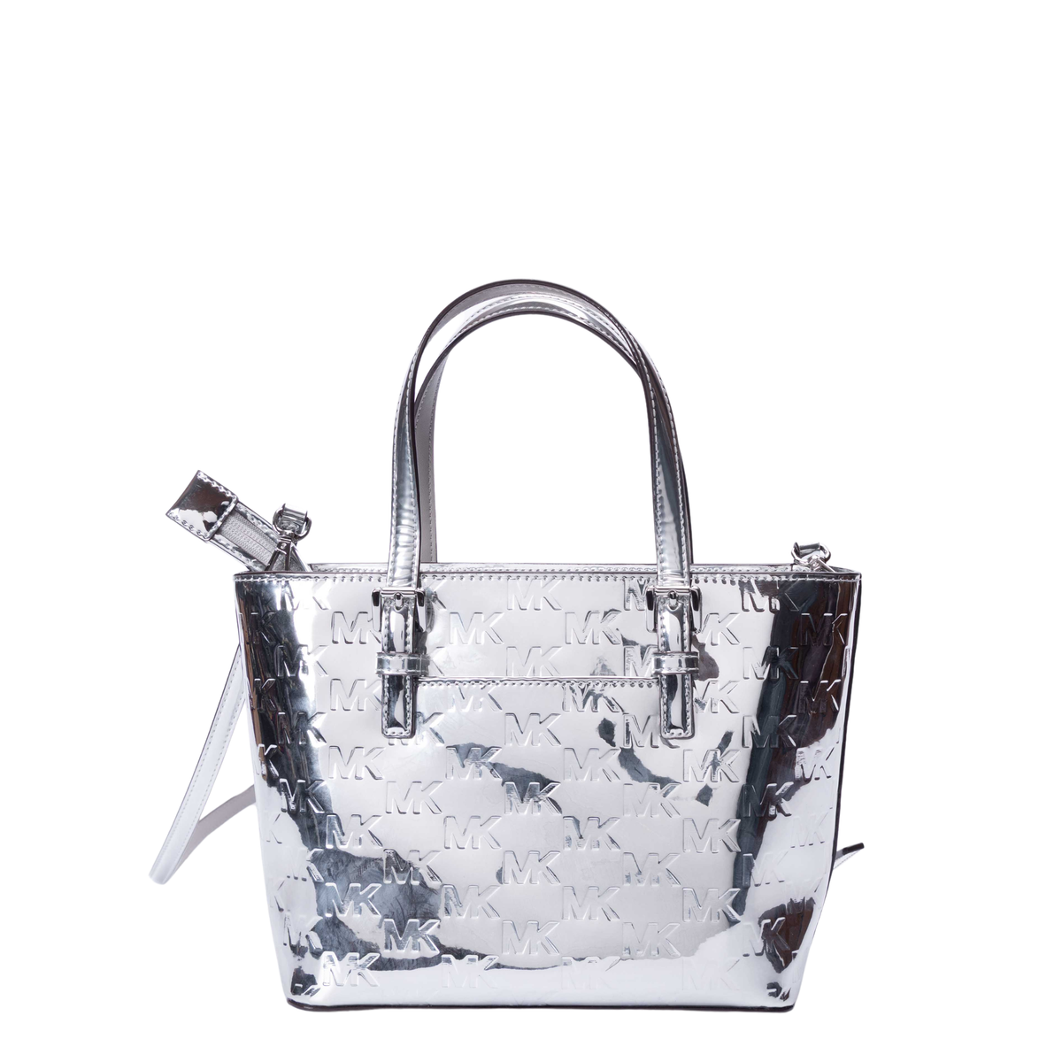 Michael Kors Jet Set Metallic Logo Convertible Bag