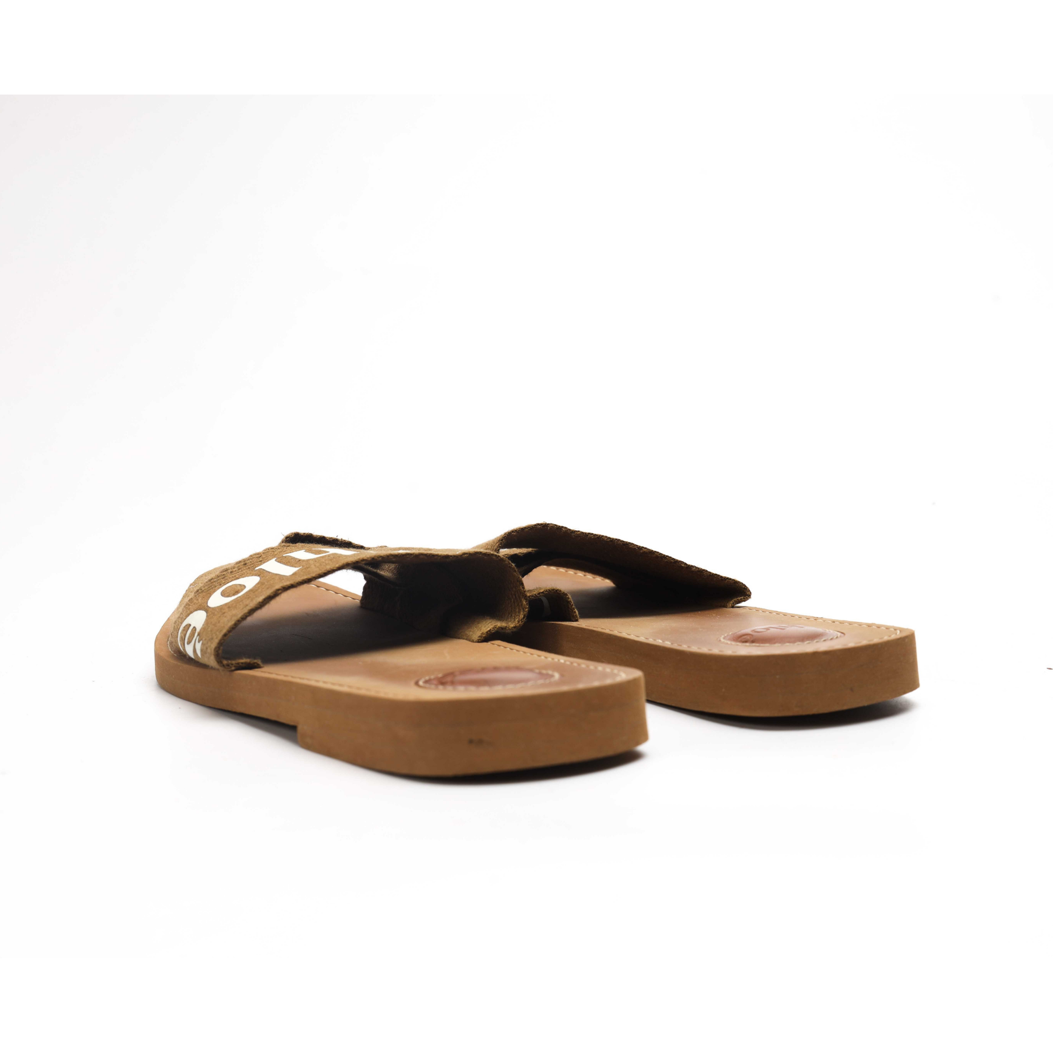 Chloe Woody Mule Flat Slide