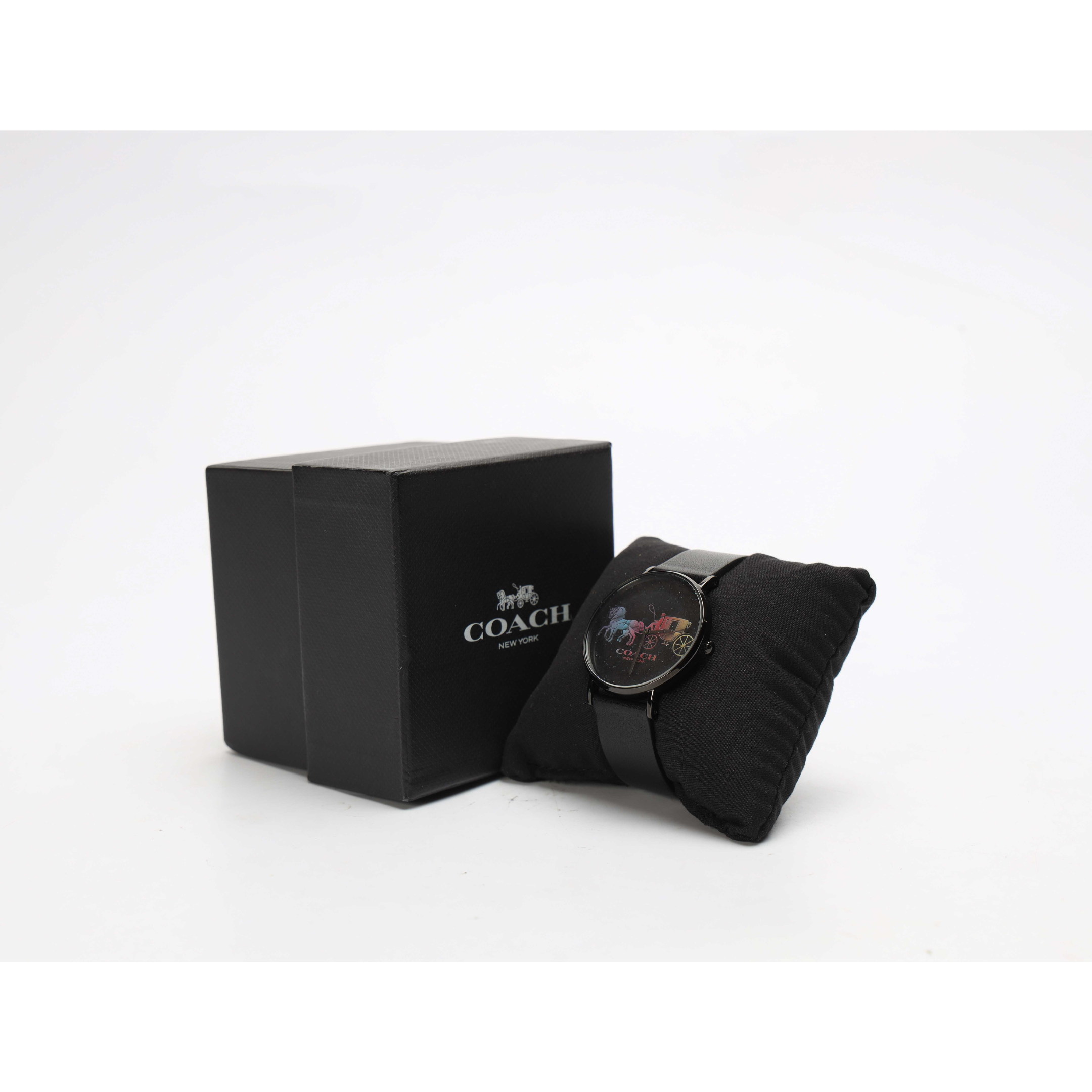 Coach Perry Black Dial Horse and Carriage Watch