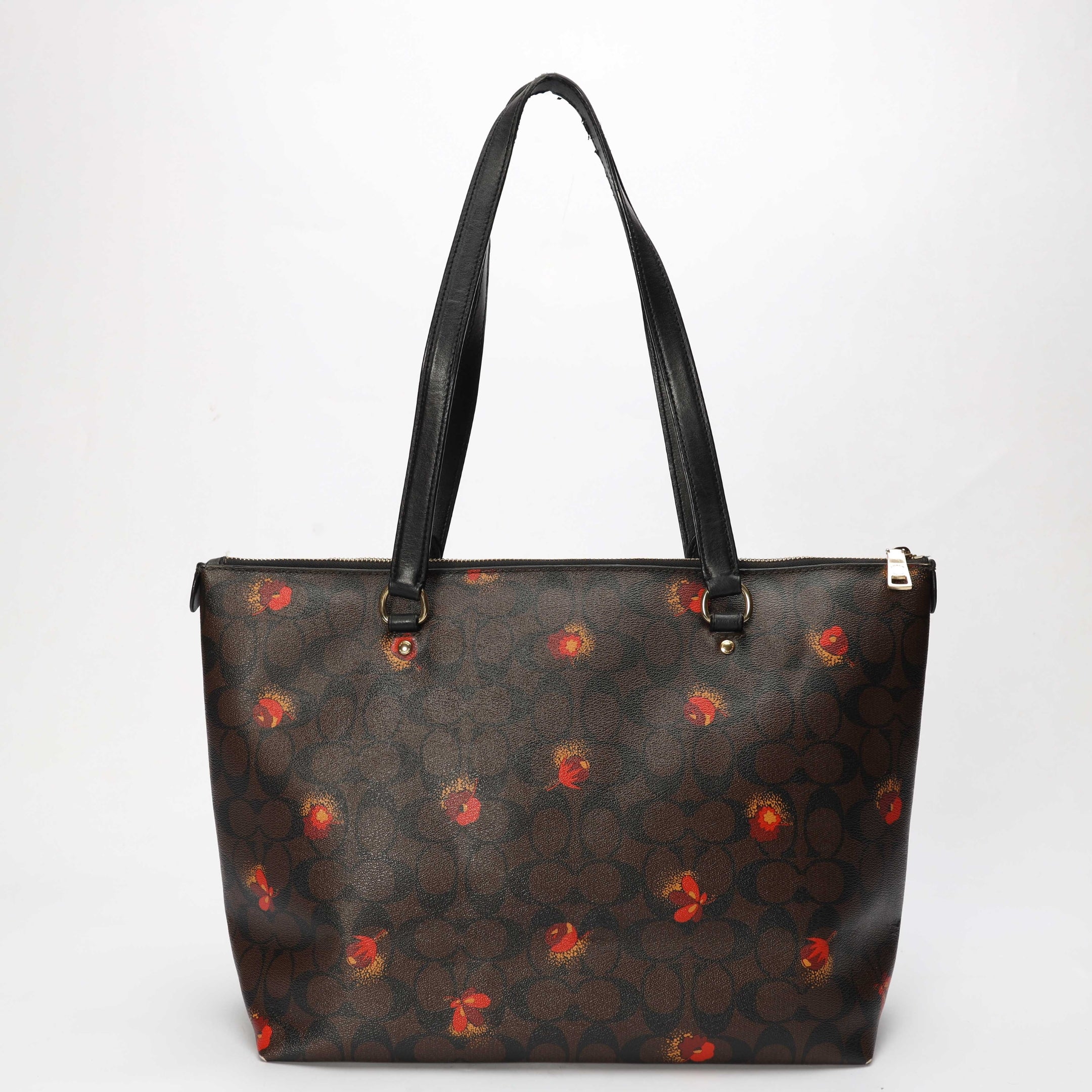 Coach Gallery Signature Canvas Floral Tote