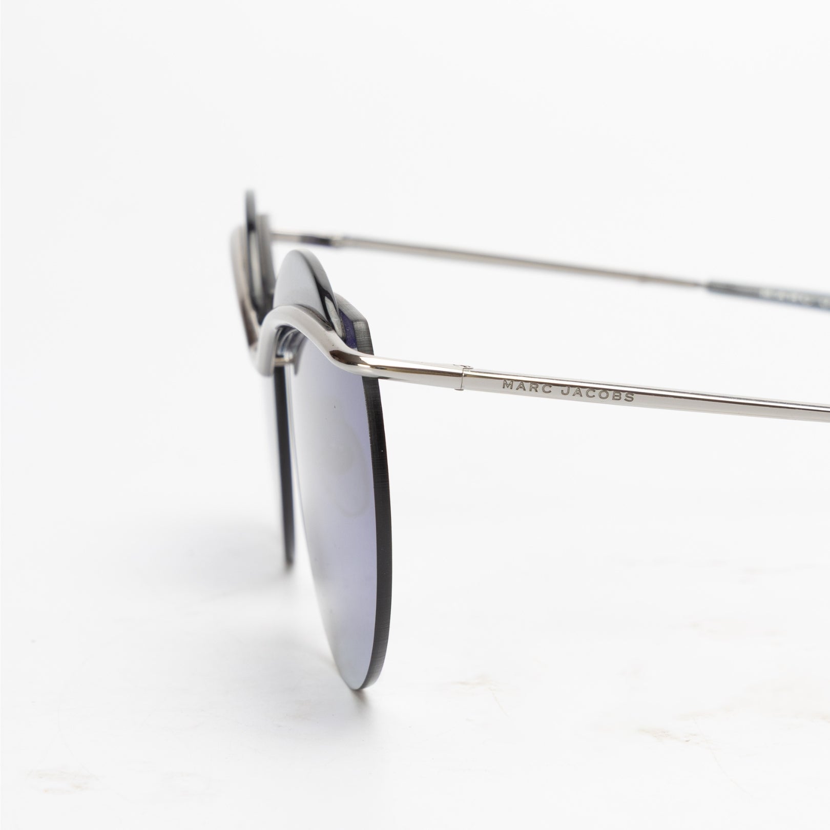 Marc Jacobs Blue Gradient Round Sunglasses