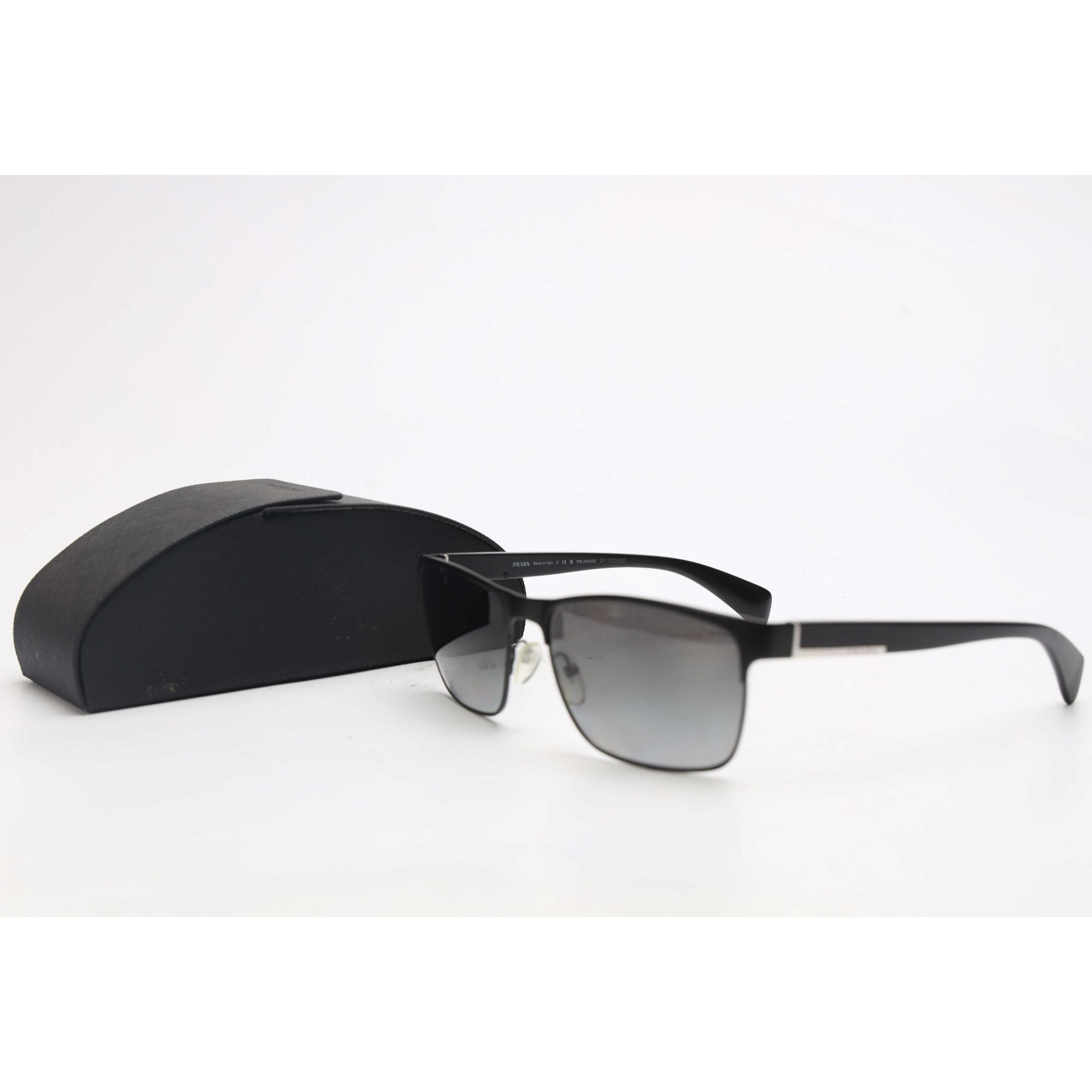 Prada Black Rectangular Sunglasses