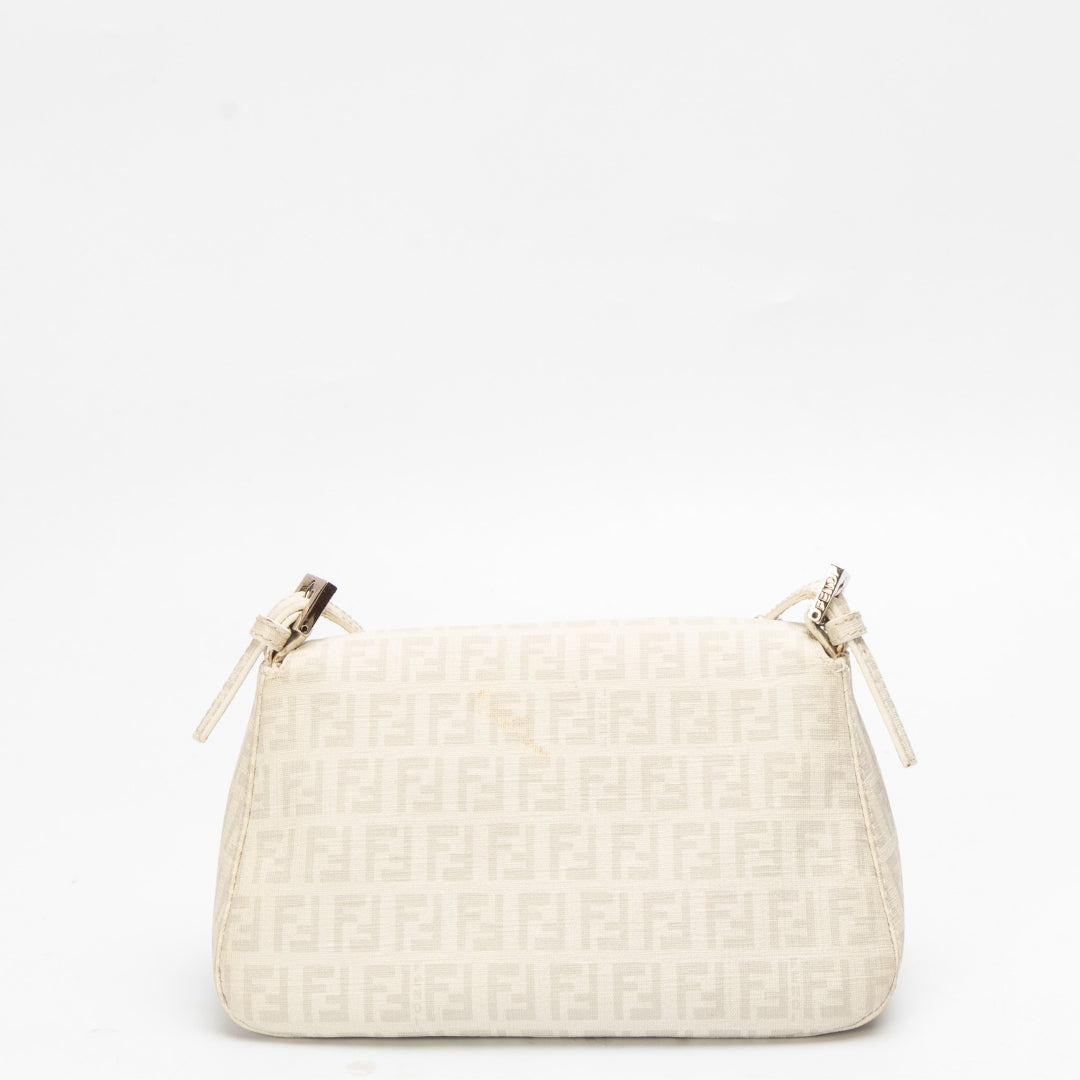 Fendi Off White Zucchino Mama Forever Shoulder Bag