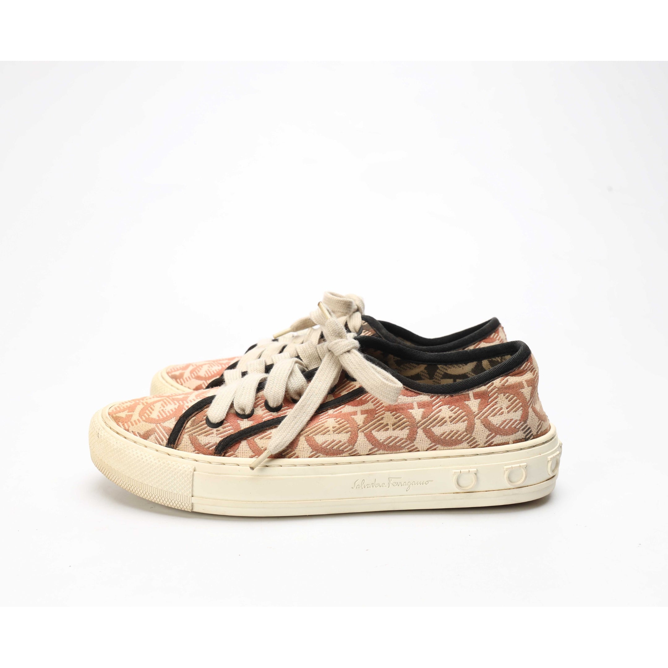 Salvatore Ferragamo  Gancini Logo Sneakers