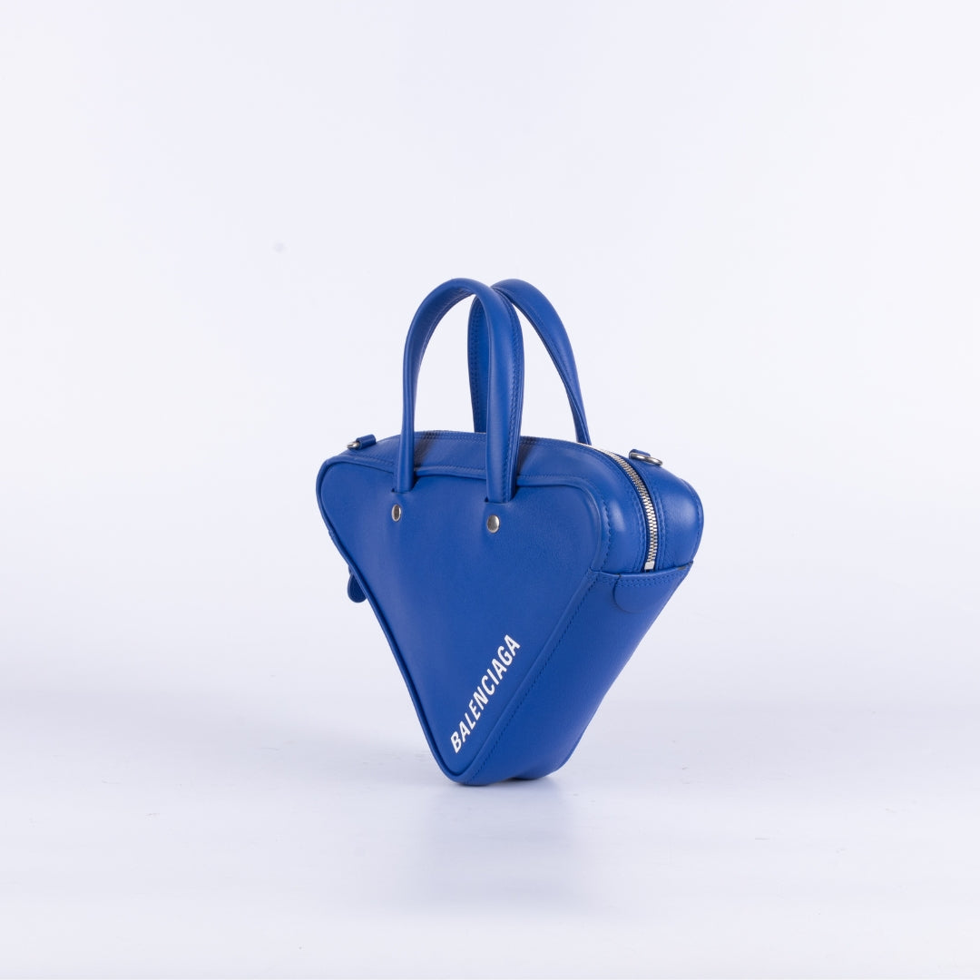 Balenciaga Blue Triangle Duffle Bag