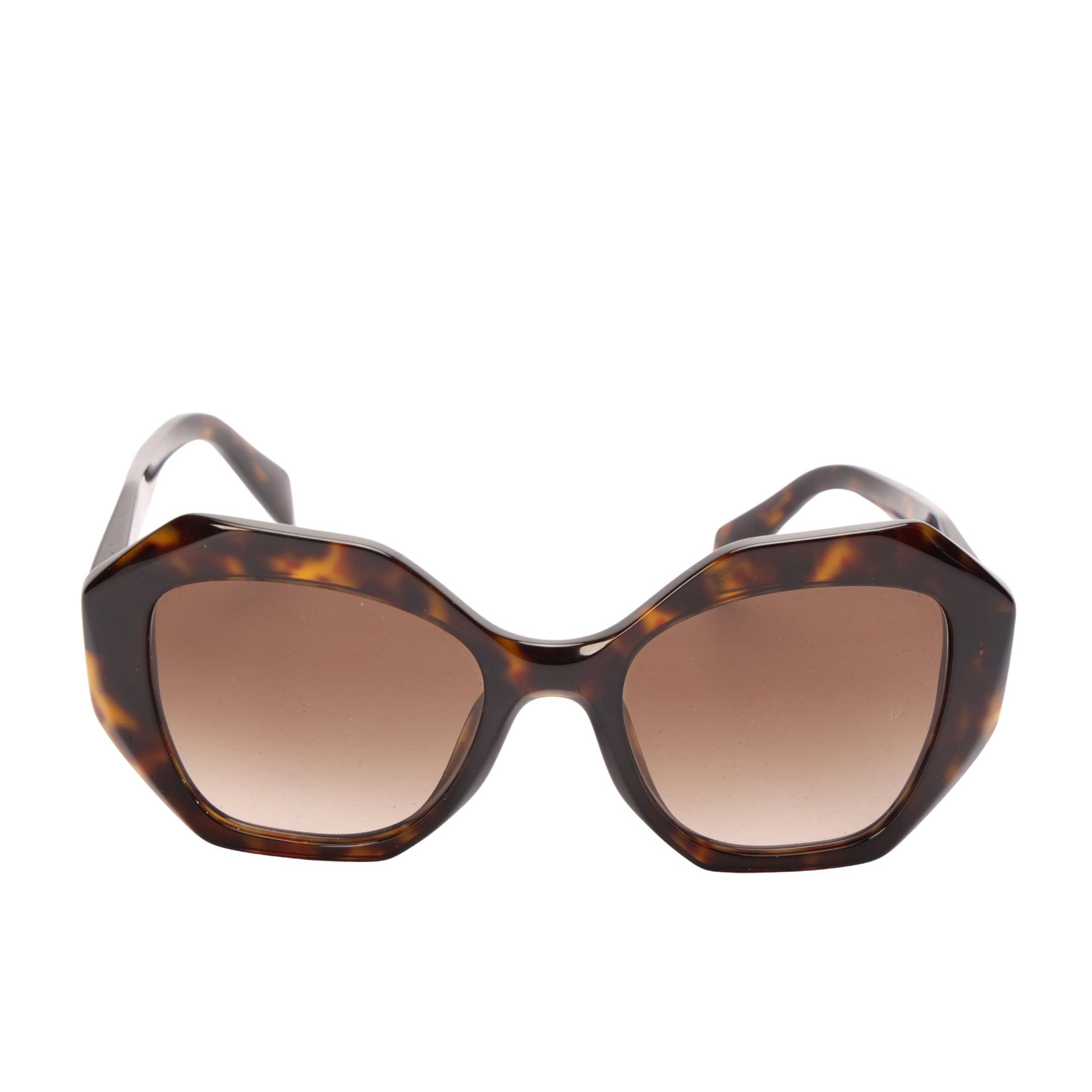Prada Brown Acetate Tortoise Frame Sunglasses