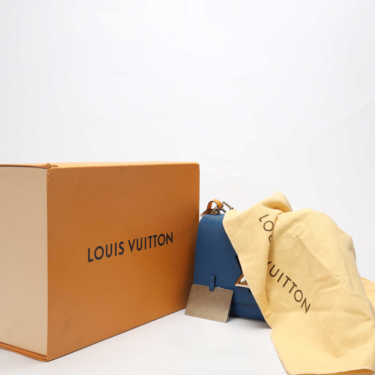 Louis Vuitton Twist MM Epi Blue Shoulder Bag