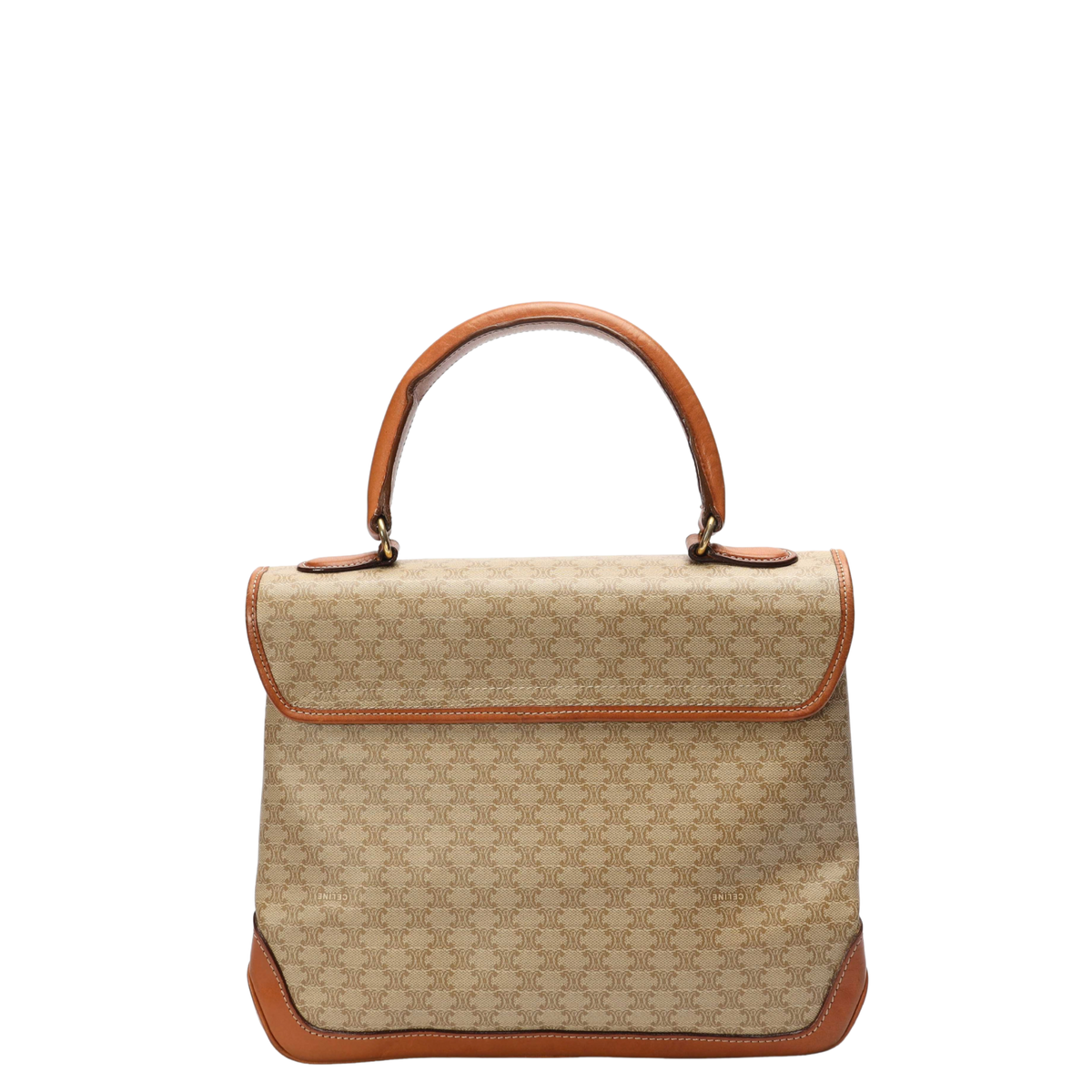 Celine Macadam Flap Top Handle Bag