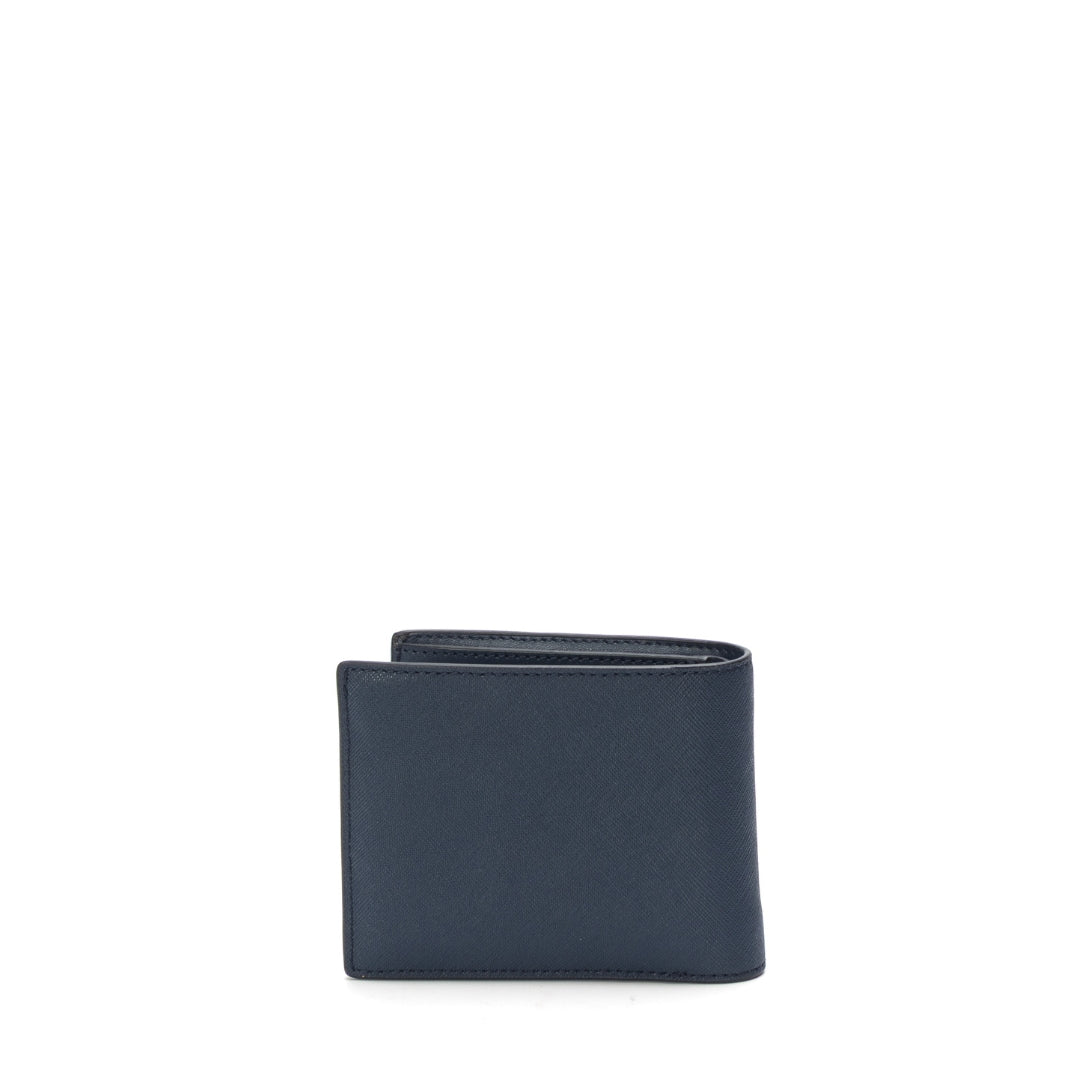 Michael Kors Blue Hudson Leather Billfold Wallet