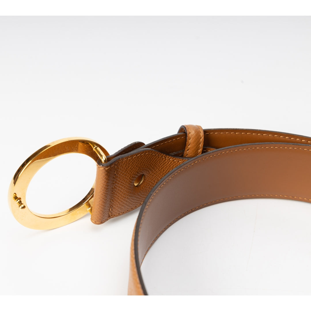 Bvlgari Circular Leather Belt