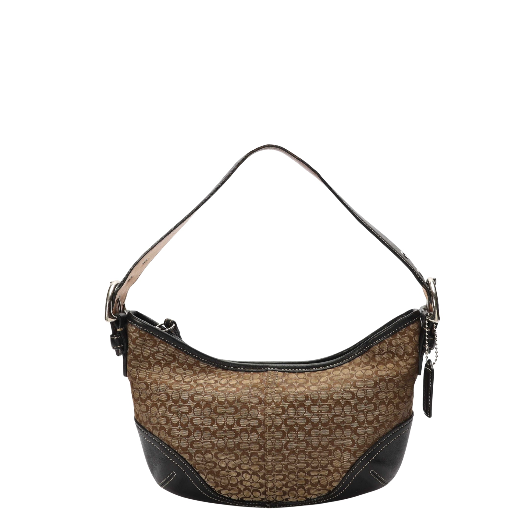 Coach Signature Suede Hobo
