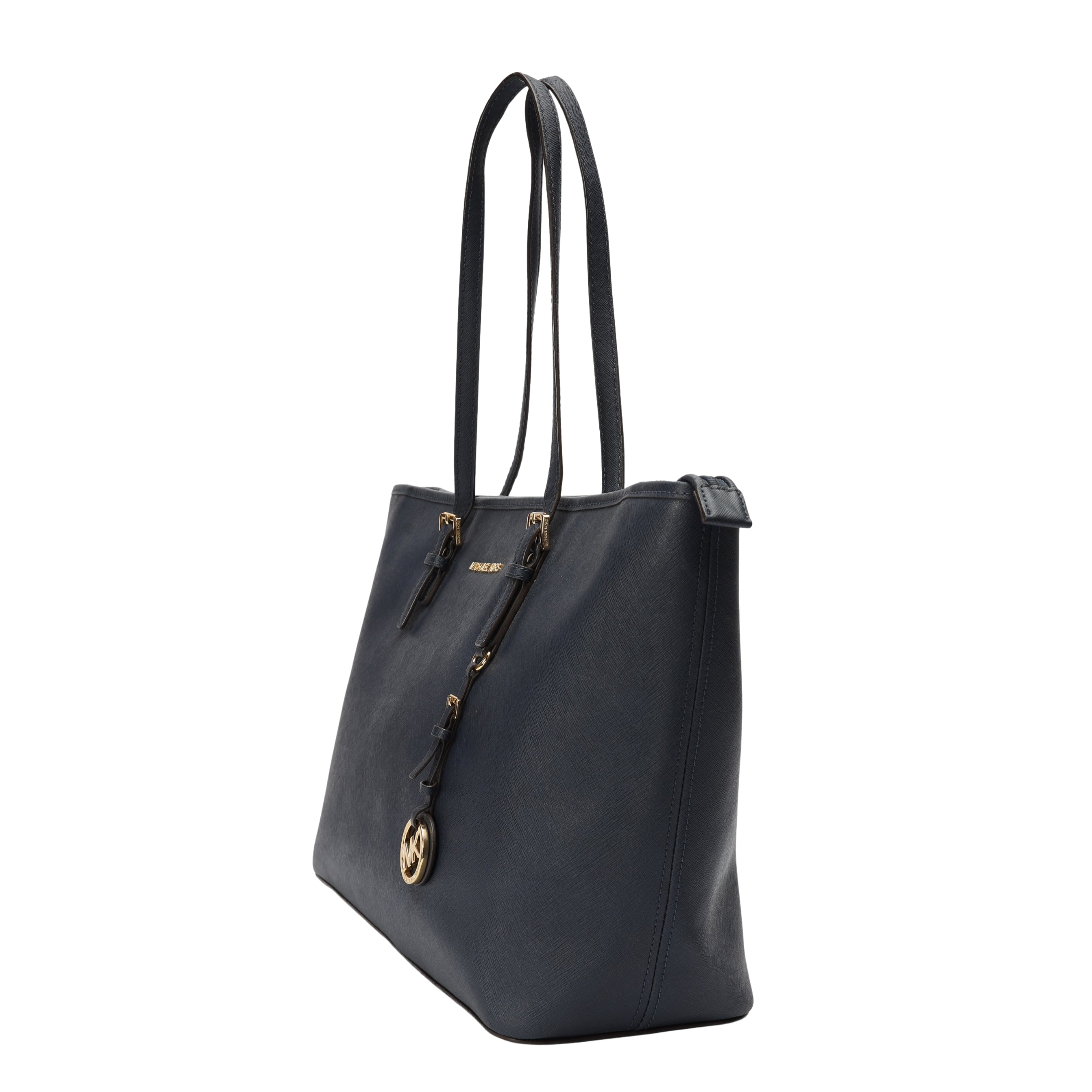 Michael Kors Navy Jet Set Zip Tote