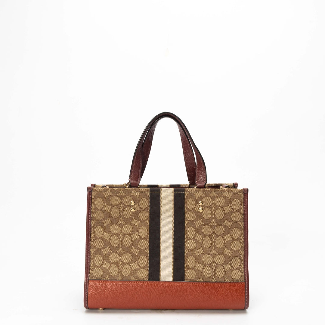 Coach Dempsey Carryall Bag In Signature Jacquard