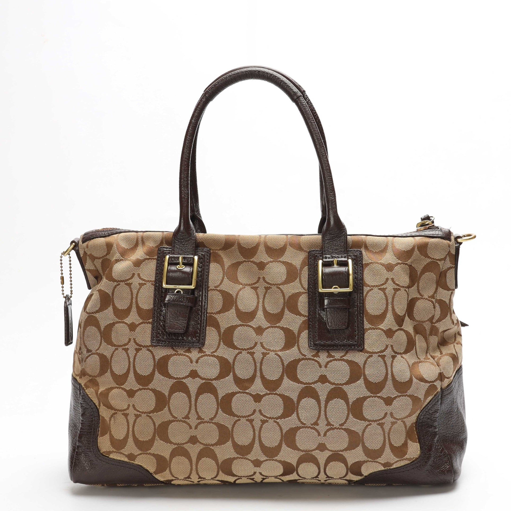 Coach Brown Carryall Boston Tote