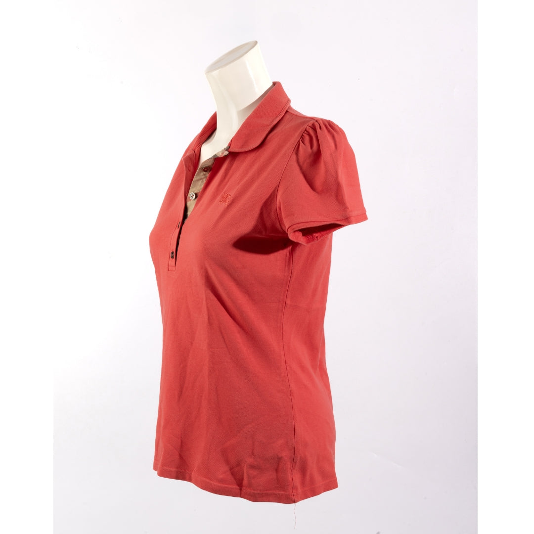 Burberry Brit Red Polo T-Shirt