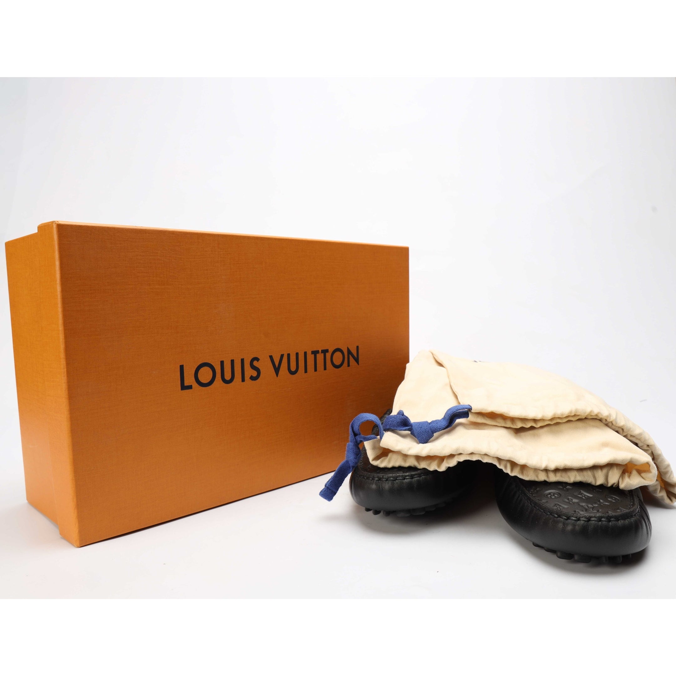 Louis Vuitton Black Silverstone Moccasin