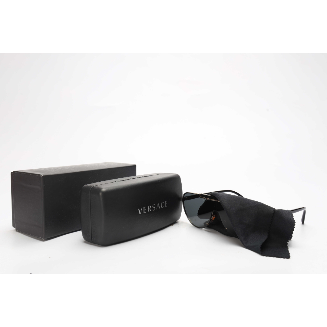 Versace Black Shield Sunglasses