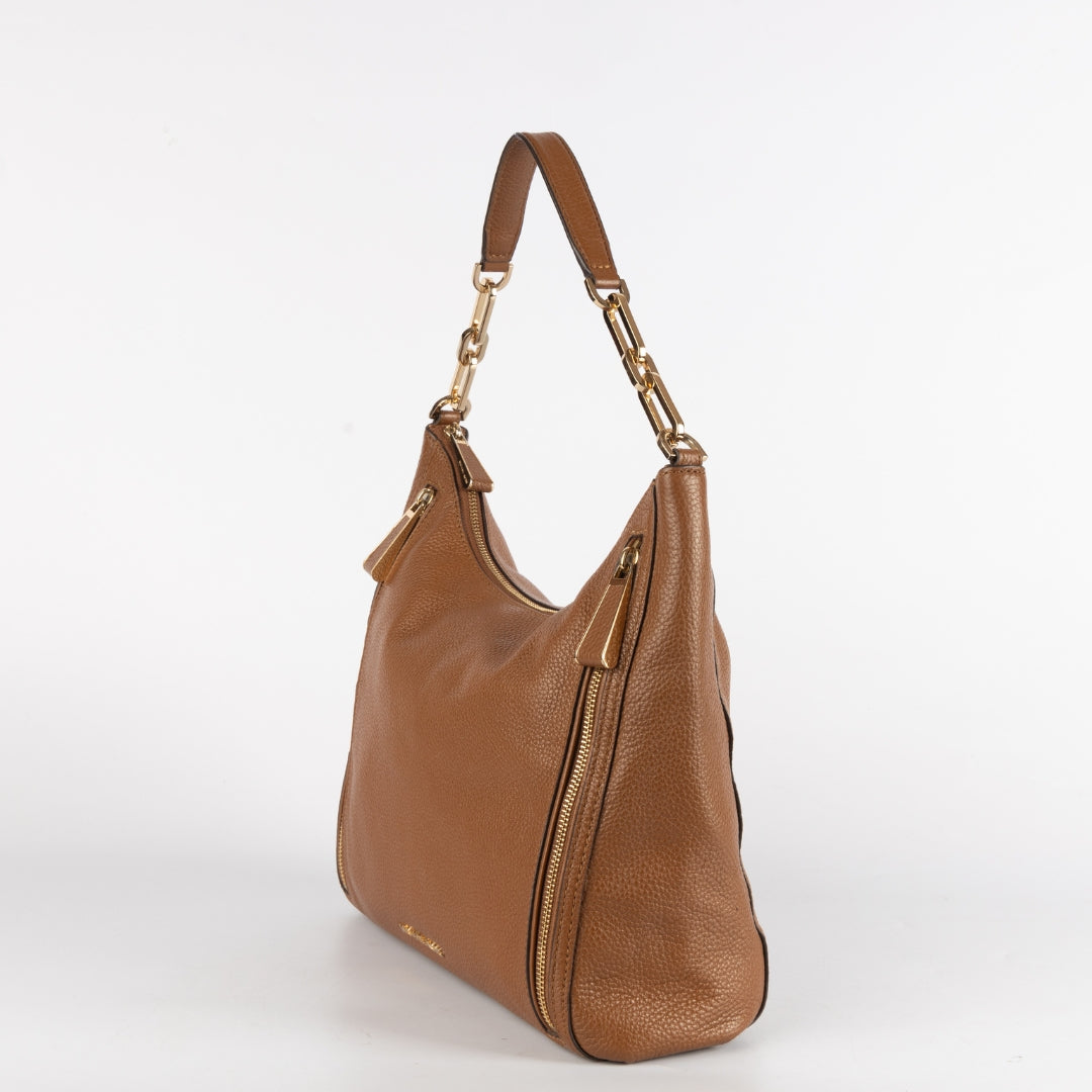 Michael Kors Brown Leather Matilda Hobo Bag