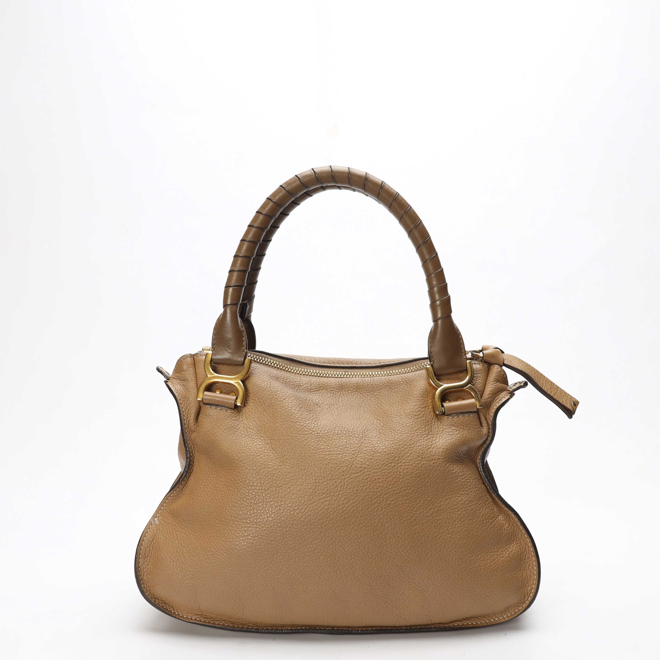 Chloe Two Tone Brown Medium Marcie Shoulder Bag