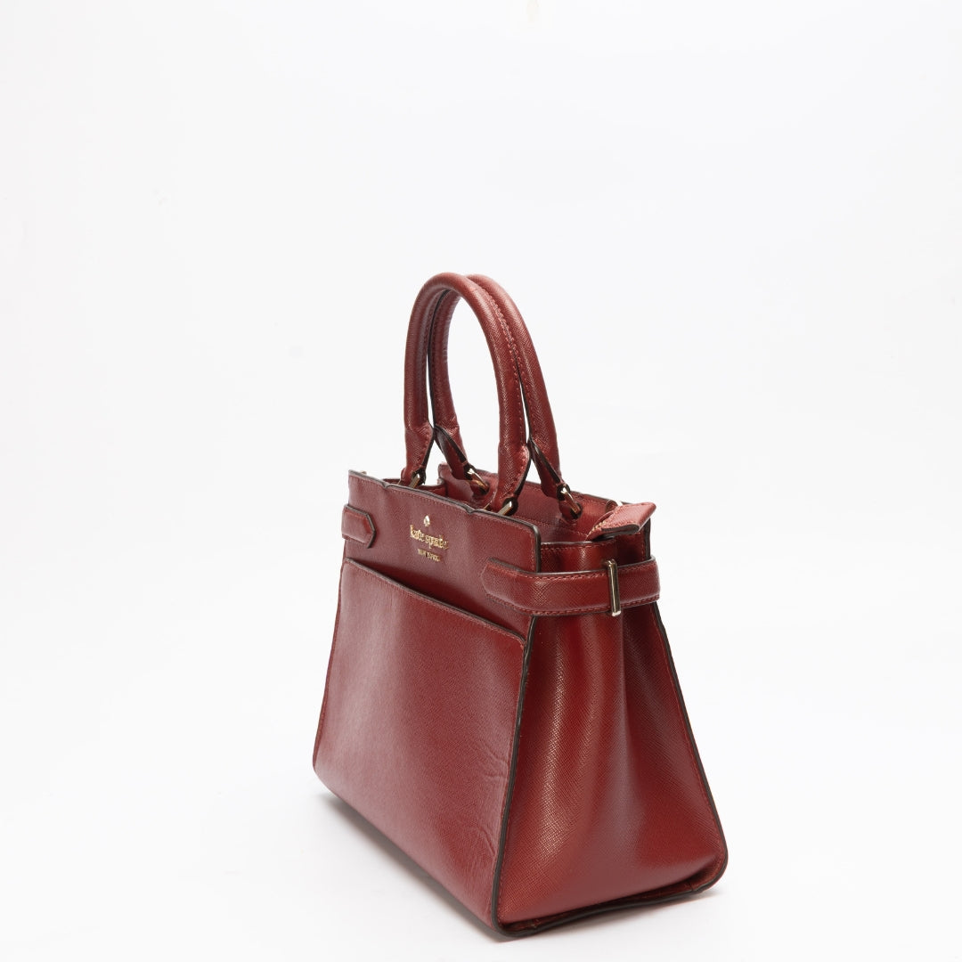 Kate Spade Staci Maroon Medium Satchel