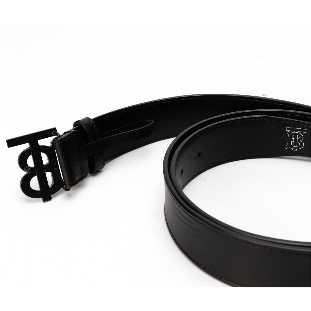 Burberry Leather TB Buckle Belt