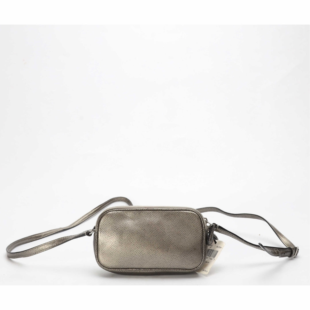 Coach Grey Sadie Turnlock Bow Crossbody Bag